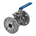 Кран шаровый фланцевый нержавеющий (3PC) AISI304 PN16 с ISO-фланцем (под привод)